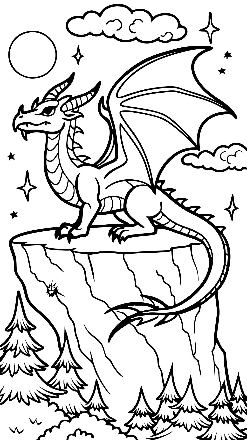 scary dragon coloring pages